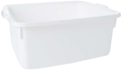 White oblong plastic washing - white,