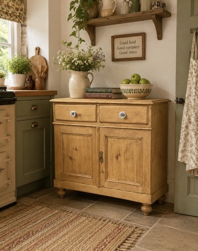 Antique pine victorian kitchen - antique,