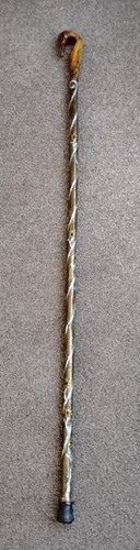 Handmade hazel staff with a - with,