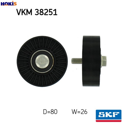 Deflectionguide pulley vribbed - deflectionguide,