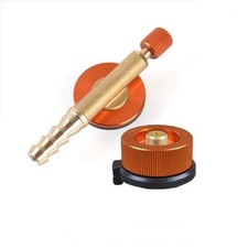 2Pcs Valve Caps Camping Gas Refill Adapter and Adapter Gas for Butane Canister