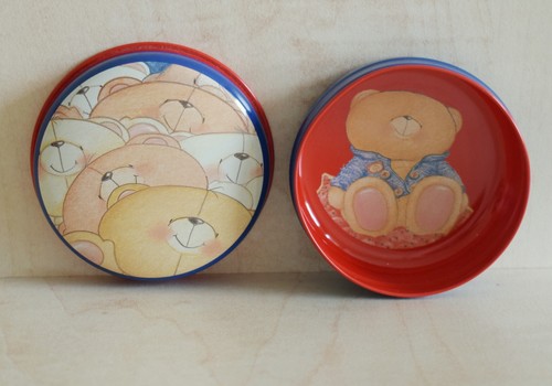 Forever friends bear round - bear, red
