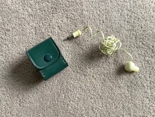 Vintage Mono Single Headphone With Green Leather Case