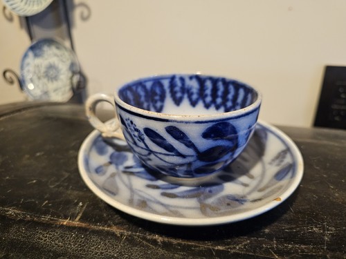 C1840 flow blue ironstone - blue,