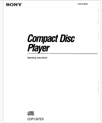 Sony cdp c67es multidisc - multidisc, cd
