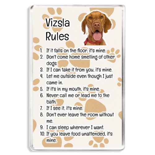 Vizsla rules funny - rules,