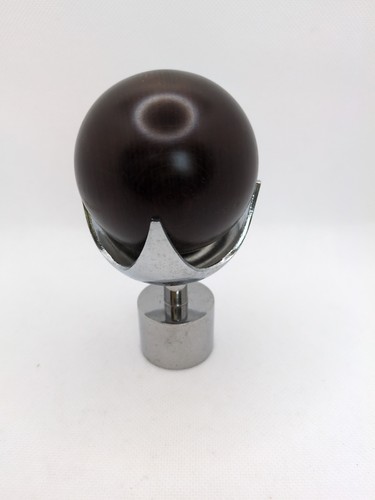 Unusual finial set chrome ball - finial,