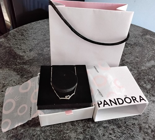 Pandora silver wishbone heart - pandora,