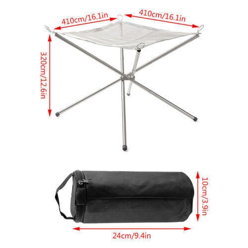 Foldable mesh fire pit - mesh,