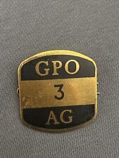 Vintage GPO AG 3 Postman's Enamel Cap Badge