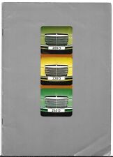 Mercedes-Benz 200D 220D 240D W115 Diesels 1973-76 UK Market Sales Brochure