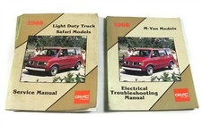 1988 GMC SAFARI VAN MODELS SERVICE REPAIR & ELECTRICAL TROUBLE SHIOOTING MANUALS