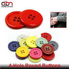 25mm Round Coat Buttons 4-Hole Flat Back Buttons Choice of size & Colours