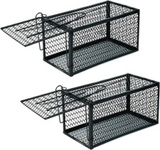 2xRat Mouse Trap Catcher Humane Cage Live Animal Pest Rodent Mice Indoor Outdoor