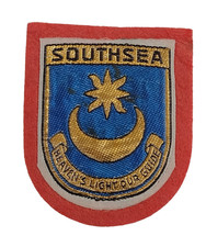 Southsea Portsmouth England Coat of Arms Souvenir Patch Badge Vintage