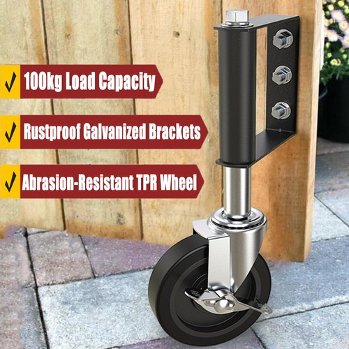 Heavy duty gate wheel - duty, spring