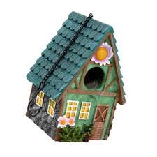 Hanging Bird House Decorative Cute Cage For Bird Outdoor Resin Bird House