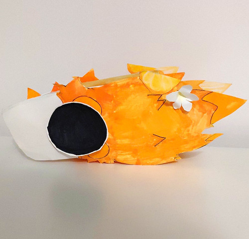 Handmade paper dragon - paper,