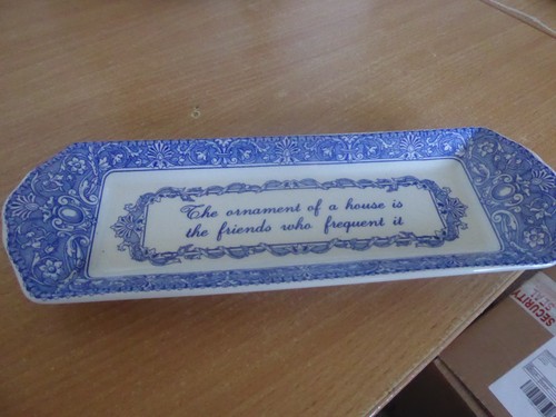 Spode blue nibbles dish - blue,