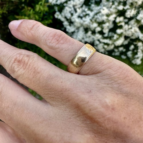 Vintage 9ct gold plain - vintage,