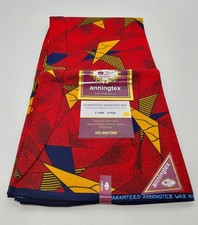 Anningtex Wax Fabric - 6 Yards - Guaranteed Wax Block Print - New + Unopened