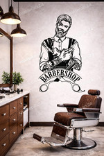 Barbershop Wall Decal Barber