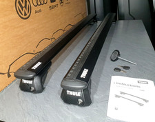 GENUINE THULE ROOF BARS WINGBAR EVO 7112 RACK VW TIGUAN MK1 / GOLF PASSAT ESTATE