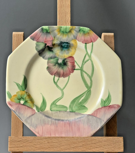 Clarice cliff octagonal - octagonal, 6"