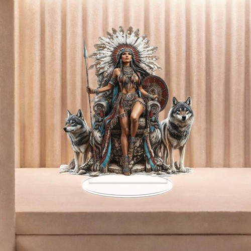 Acrylic native americans desk - native,