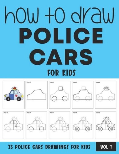How draw police cars - how,