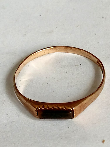 Carat gold black onyx - 9, ring