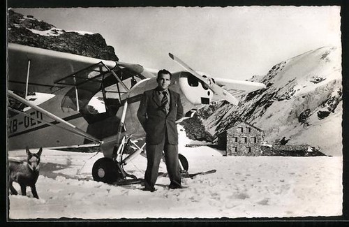 Postcard airplane with - postcard,
