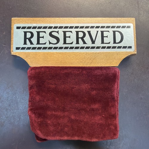 Vtg reserved church pew - vtg,