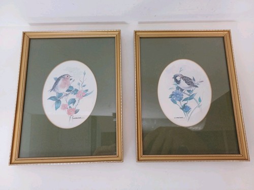 Vintage pair paintings - pair,
