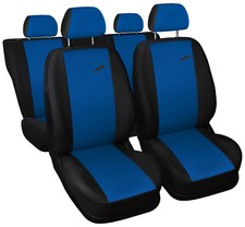 Car seat covers fit Fiat Grande Punto - XR black/blue full set sport style