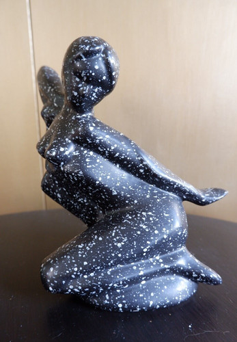Vintage signed ceramic nude - nude,