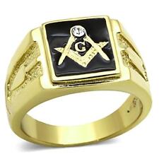 Mens Masonic Ring Gold 18KT