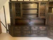 Jaycee Vintage Oak Dresser and Base Unit