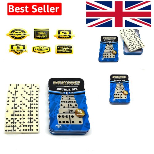 Classic double dominoes tin - classic, 6