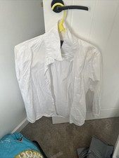 PRIMARK MEN SIZE L LIGHT COTTON SHIRT WHITE