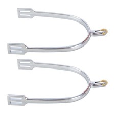 Zincs Alloys Horse Spur Mens Roping Spur with Copper Gear Horse Riding