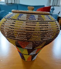 Traditional Zulu Basket With
