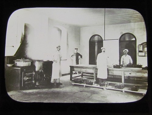 Glass magic lantern slide - glass,