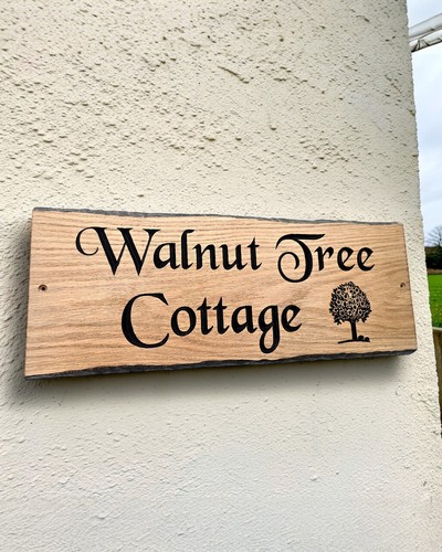 Large personalised rustic oak - personalised,