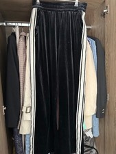 Velour Tracksuit Pants Black