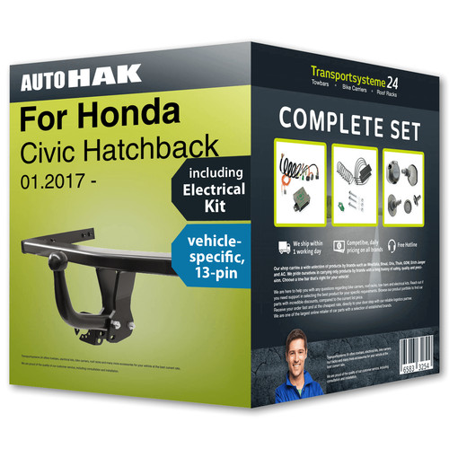 Towbar fixed for honda - fixed, civic
