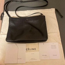 CELINE Trio Leather Black