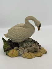Swan and Cygnets Figurine