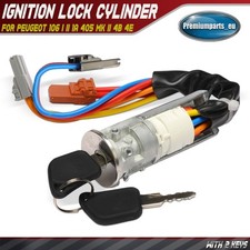 Ignition Steering Barrel Lock Switch With 2 Keys for Peugeot 106 I II 405 Mk II