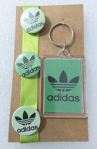 Adidas keyring and pin badge - keyring,